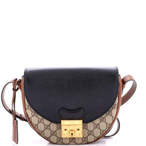 Gucci Padlock Saddle Shoulder Bag Gg #220524G17B
